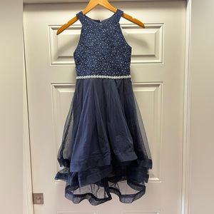 Speechless Girls 10 Navy sleeveless dress